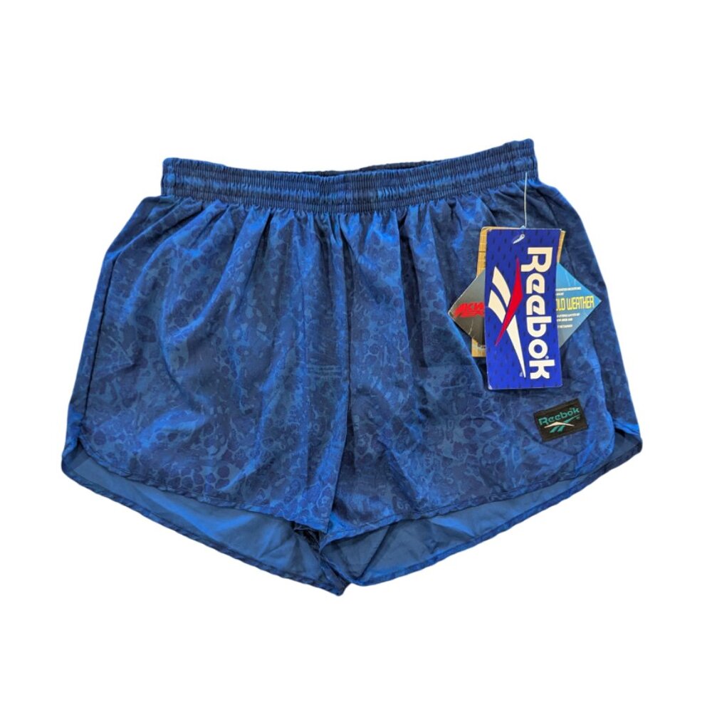 REEBOK Deadstock 90's Short Shorts M Men's Running Walking Built-In Briefs Blue